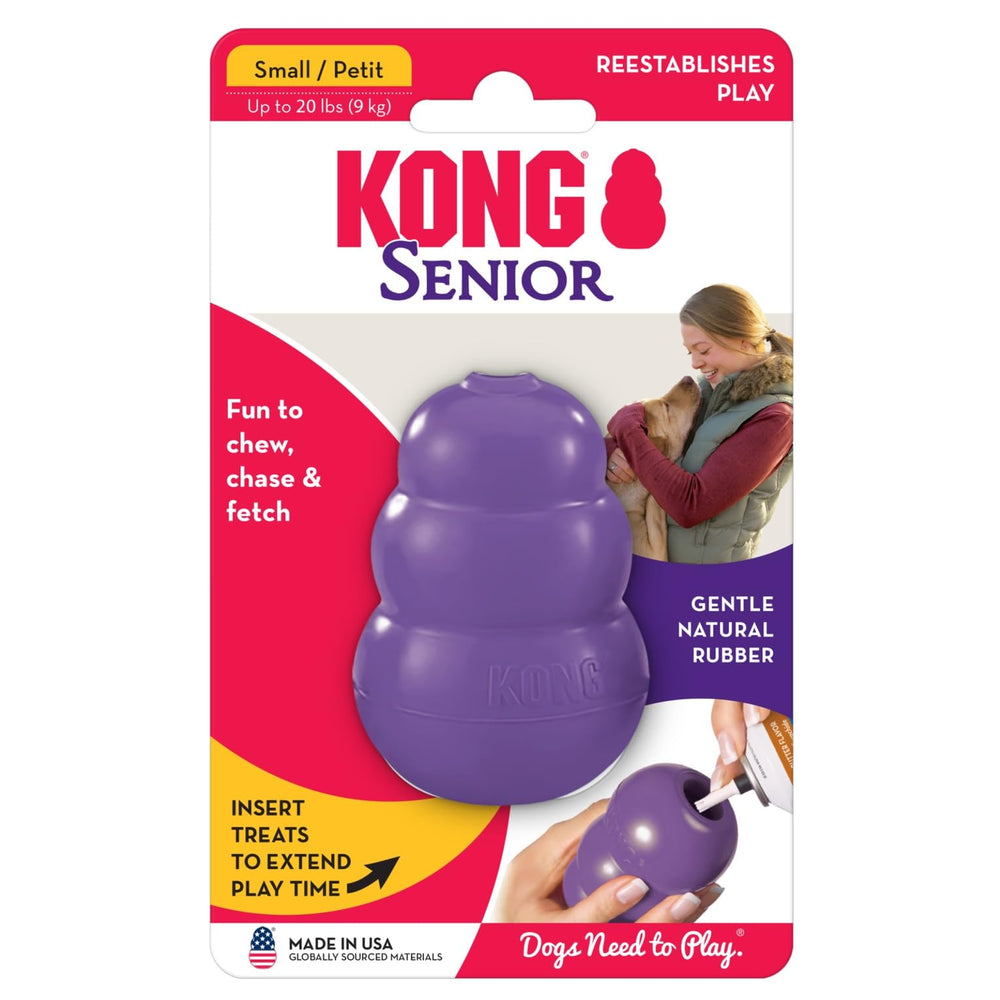 KONG Senior two-pack provides rotation-friendly fun for daily play.