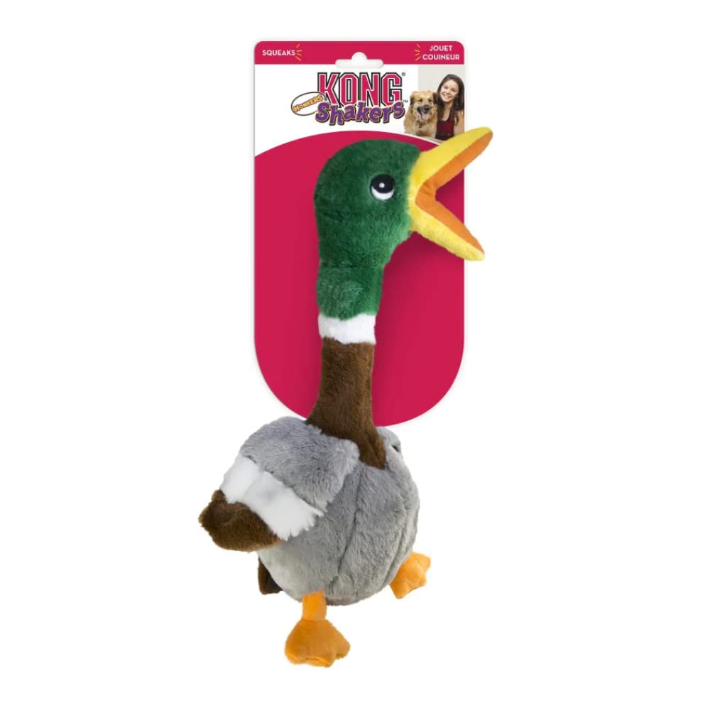 KONG Shakers Honkers Duck neck texture close-up for chewing instincts