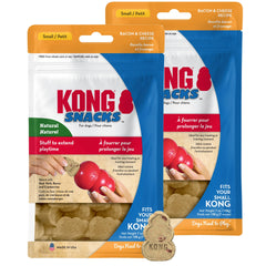 KONG Snacks 2-Pack packaging featuring bacon & cheese flavor