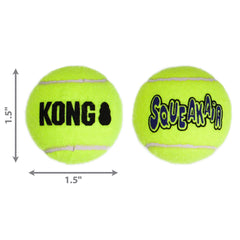 Closeup of felt texture on KONG Squeakair Ball.