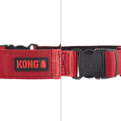 KONG sturdy metal buckle and D-ring ensure secure daily outings.