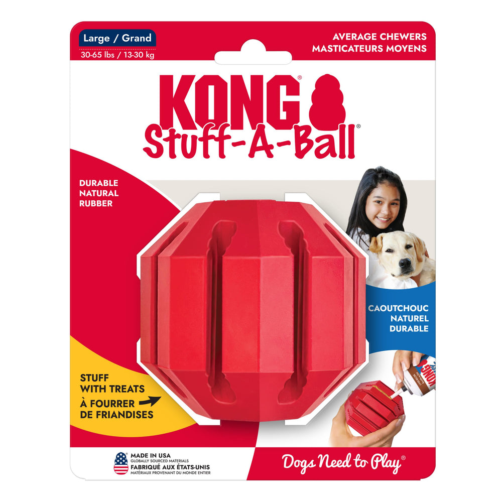KONG Stuff-A-Ball large-dog use for interactive play.
