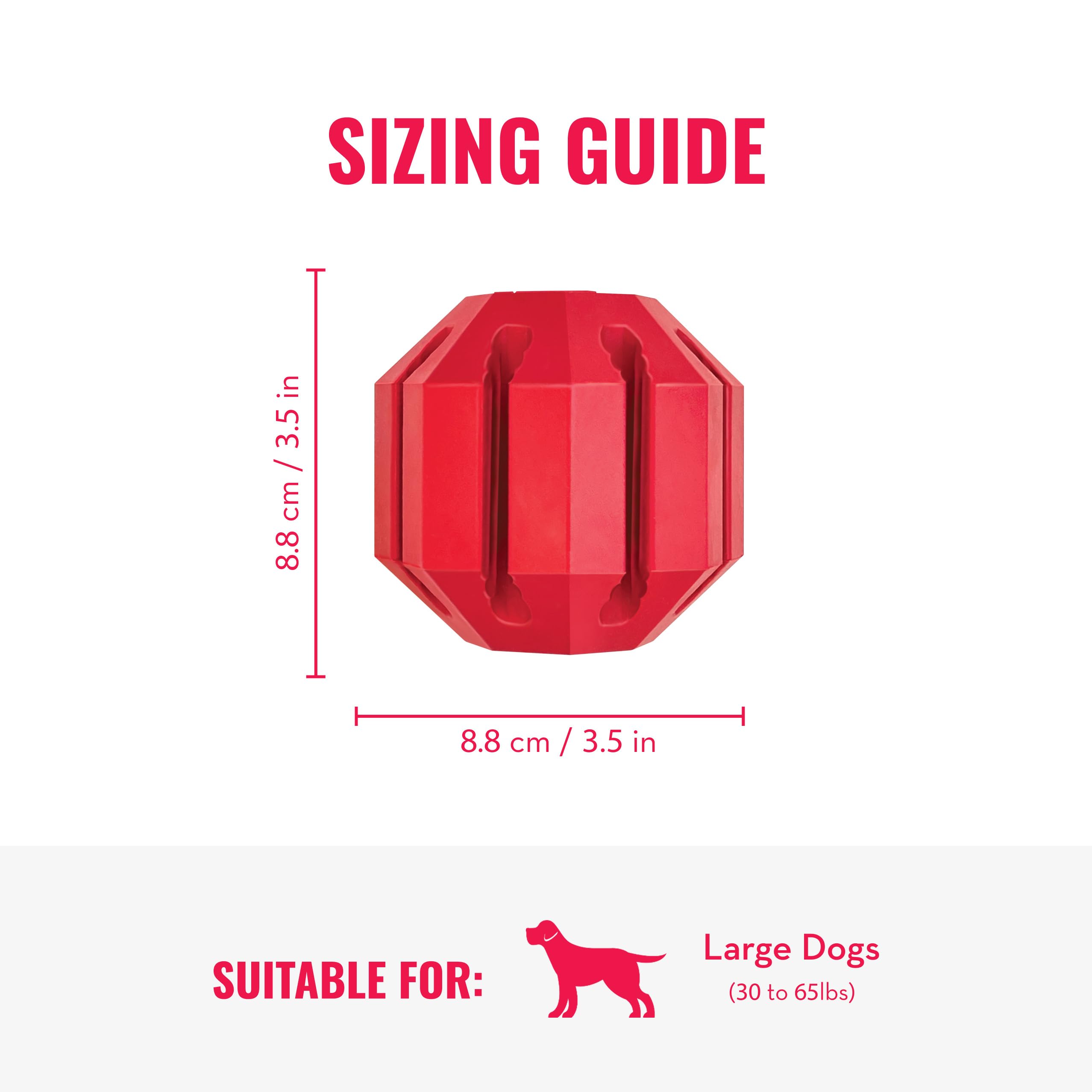 KONG Stuff-A-Ball can be stuffed with snacks or peanut butter.