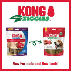 KONG Stuff'n Ziggies 7oz serving displayed for easy handling