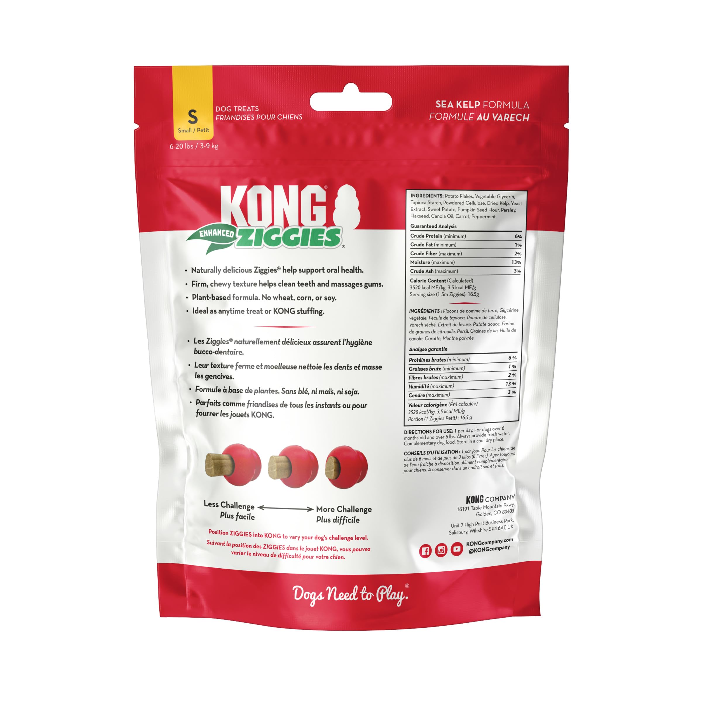 KONG Stuff'n Ziggies crate-time use demonstrates rewarding chew during downtime