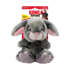 KONG Toughz bunny face plush toy offers inviting softness with durable play.