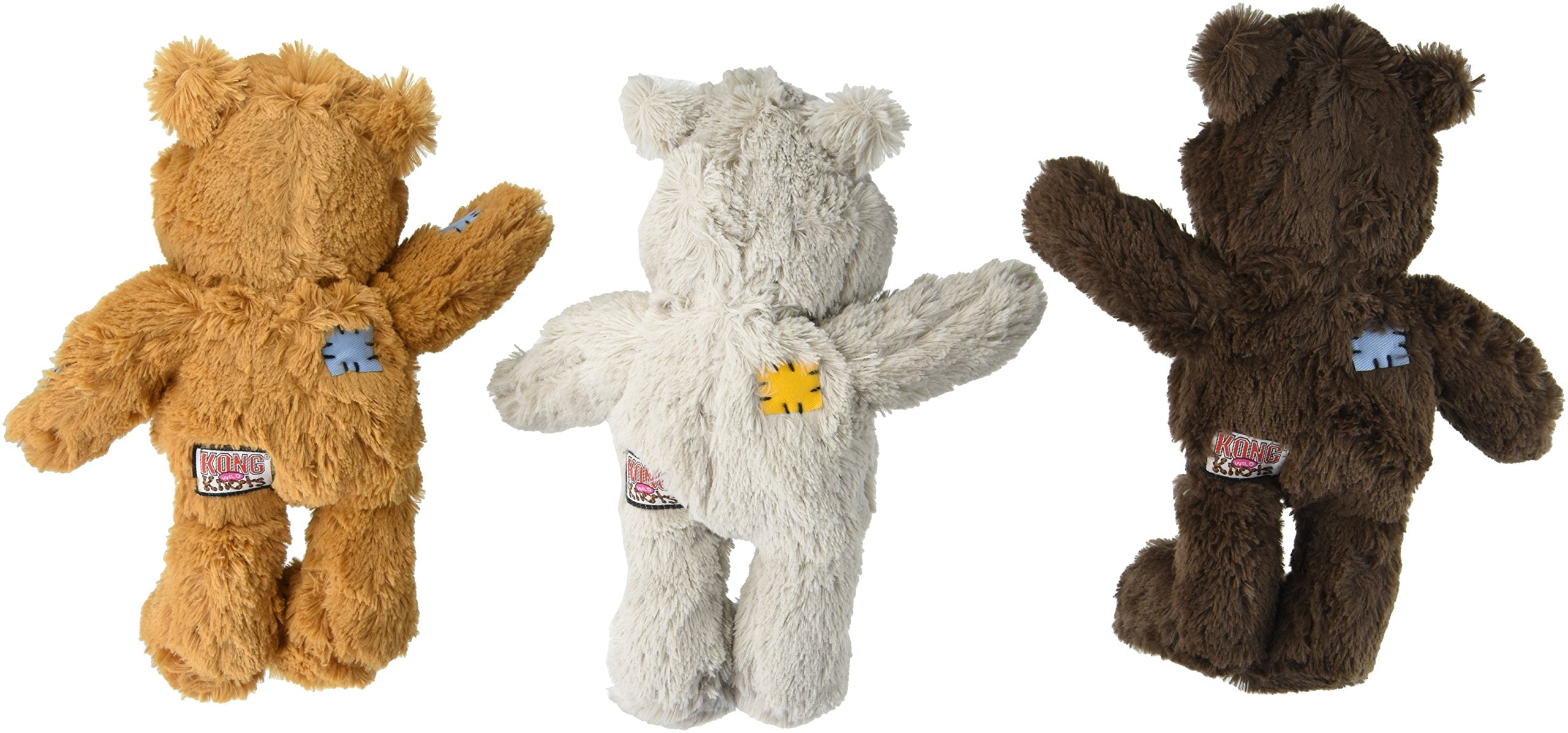 KONG Wild Knots Bear plush outside; durable interior supports interactive play.