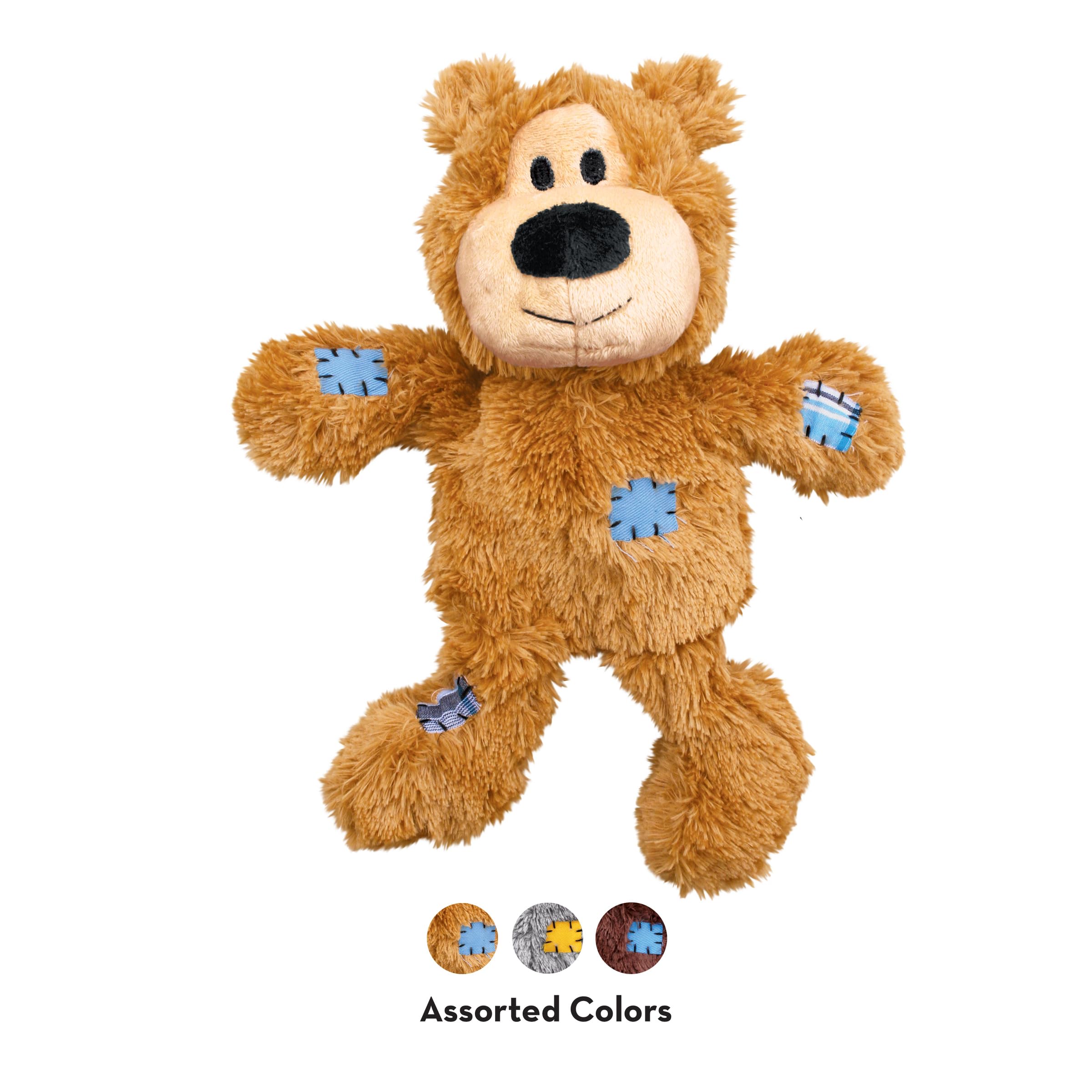 KONG Wild Knots Bears assorted colors add personality and play variety