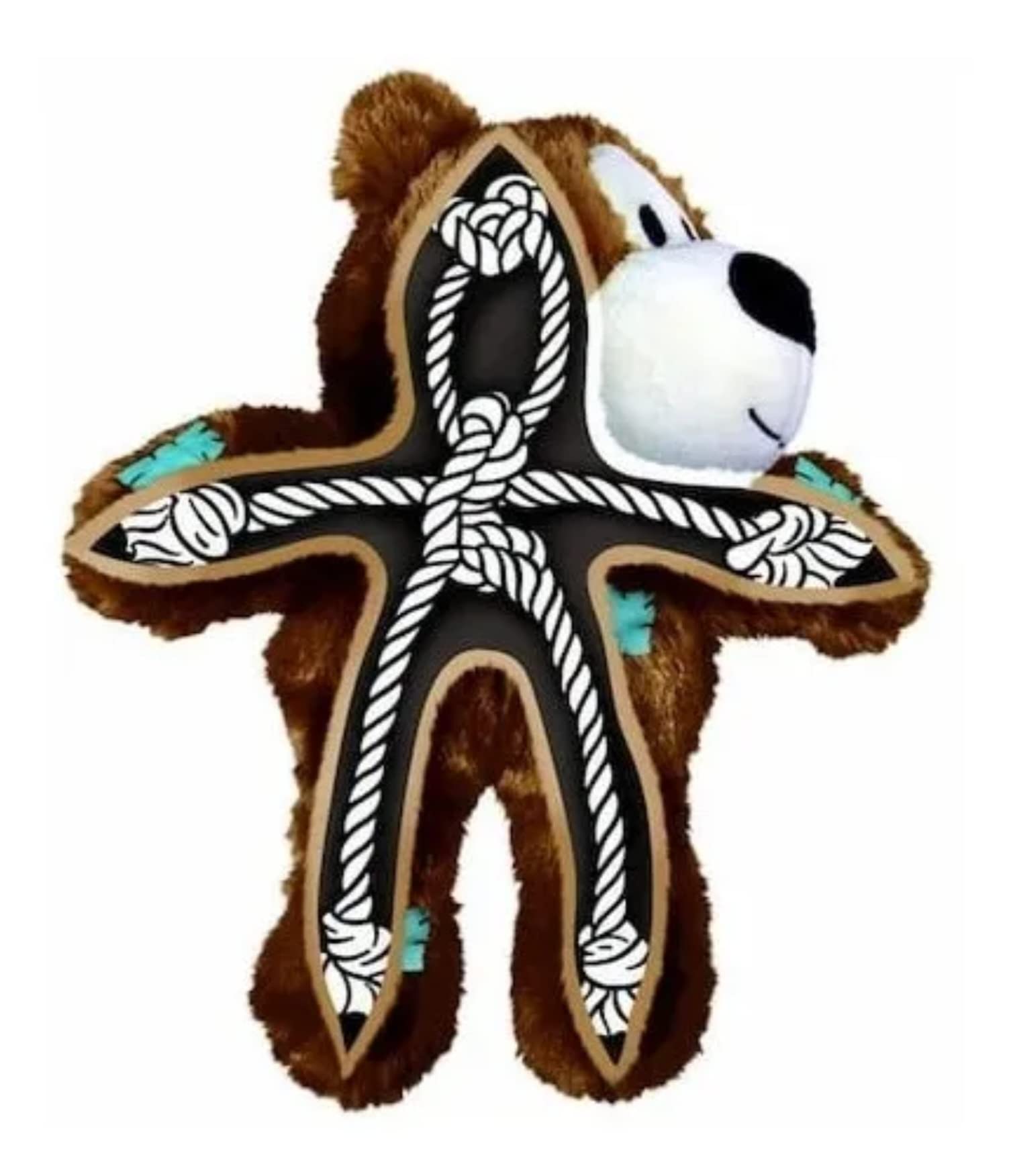 KONG Wild Knots Bears durable plush construction for long-lasting fun.