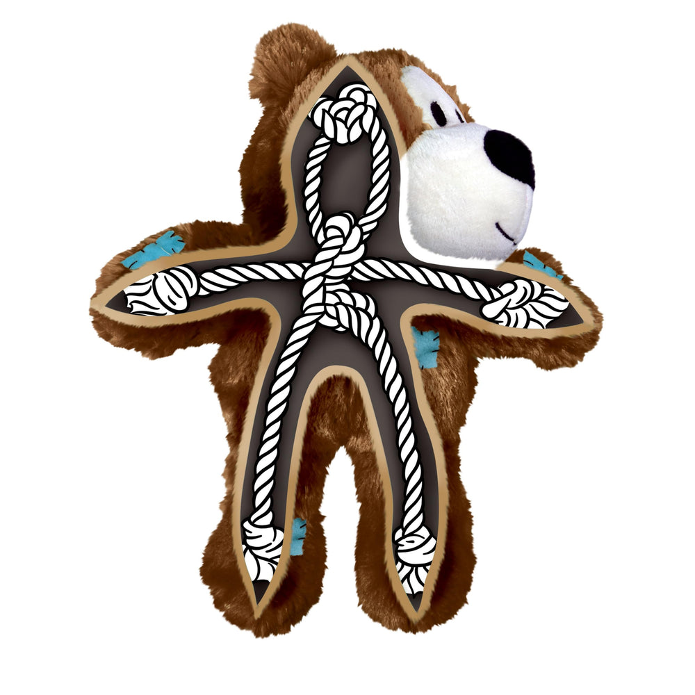 KONG Wild Knots Bears minimal-stuffing close-up demonstrates cleaner play
