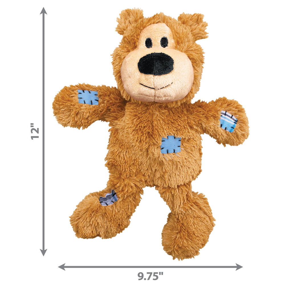 KONG Wild Knots Bears various sizes image helps match dog size and style