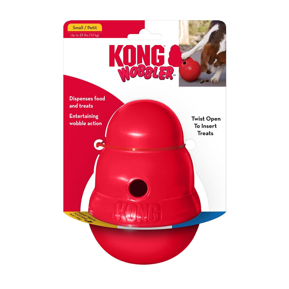 KONG Wobbler as a slow feeder alternative to bowls for mealtime variety.