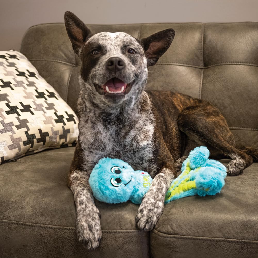 KONG Wubba Octopus colorful design keeps dogs engaged and excited.