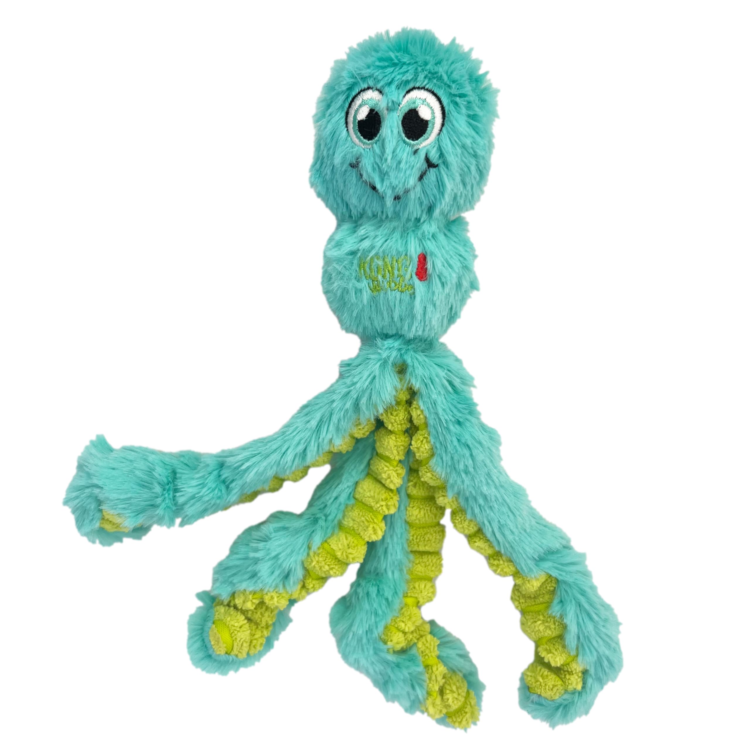KONG Wubba Octopus minimal stuffing reduces mess during play.