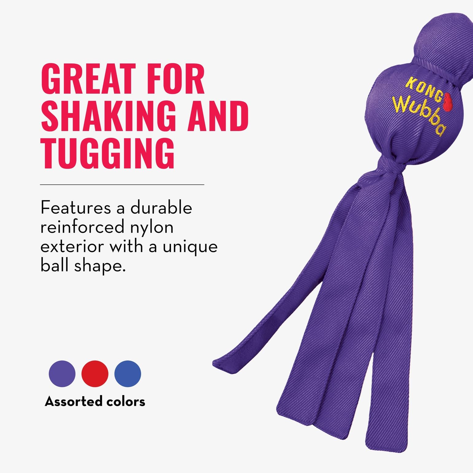 KONG Wubba XL ideal for fetch and training cues.