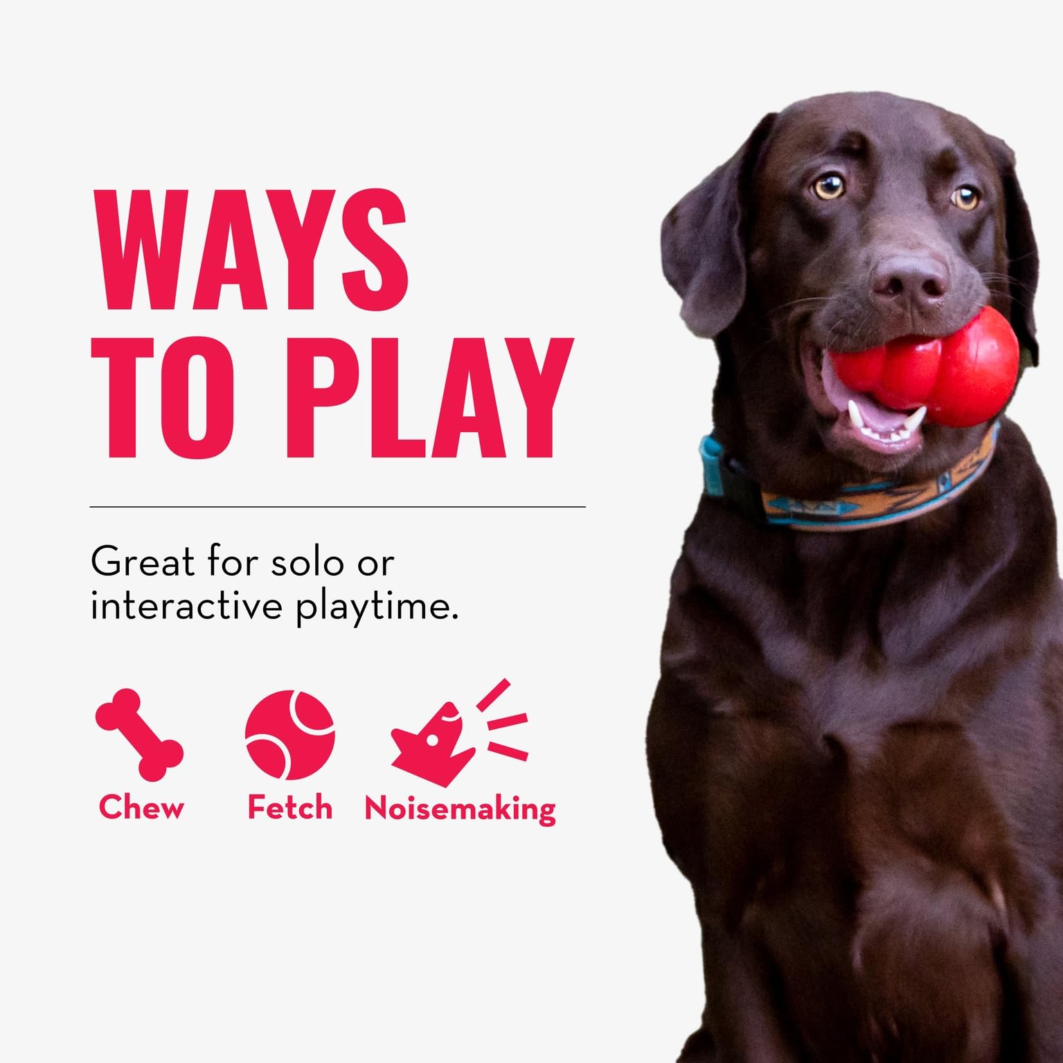 KONG Wubba XL supports interactive or solo play with long tails.