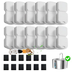 KOOGMOON cat fountain filters—twelve filters for continuous clean water