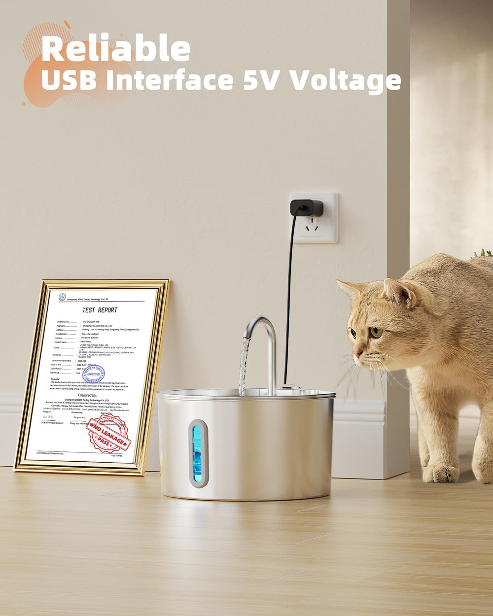 KOOGMOON faucet-style flow attracts cats to drink.