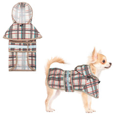 KOOLTAIL dog raincoat with hooded slicker for rainy walks and visibility
