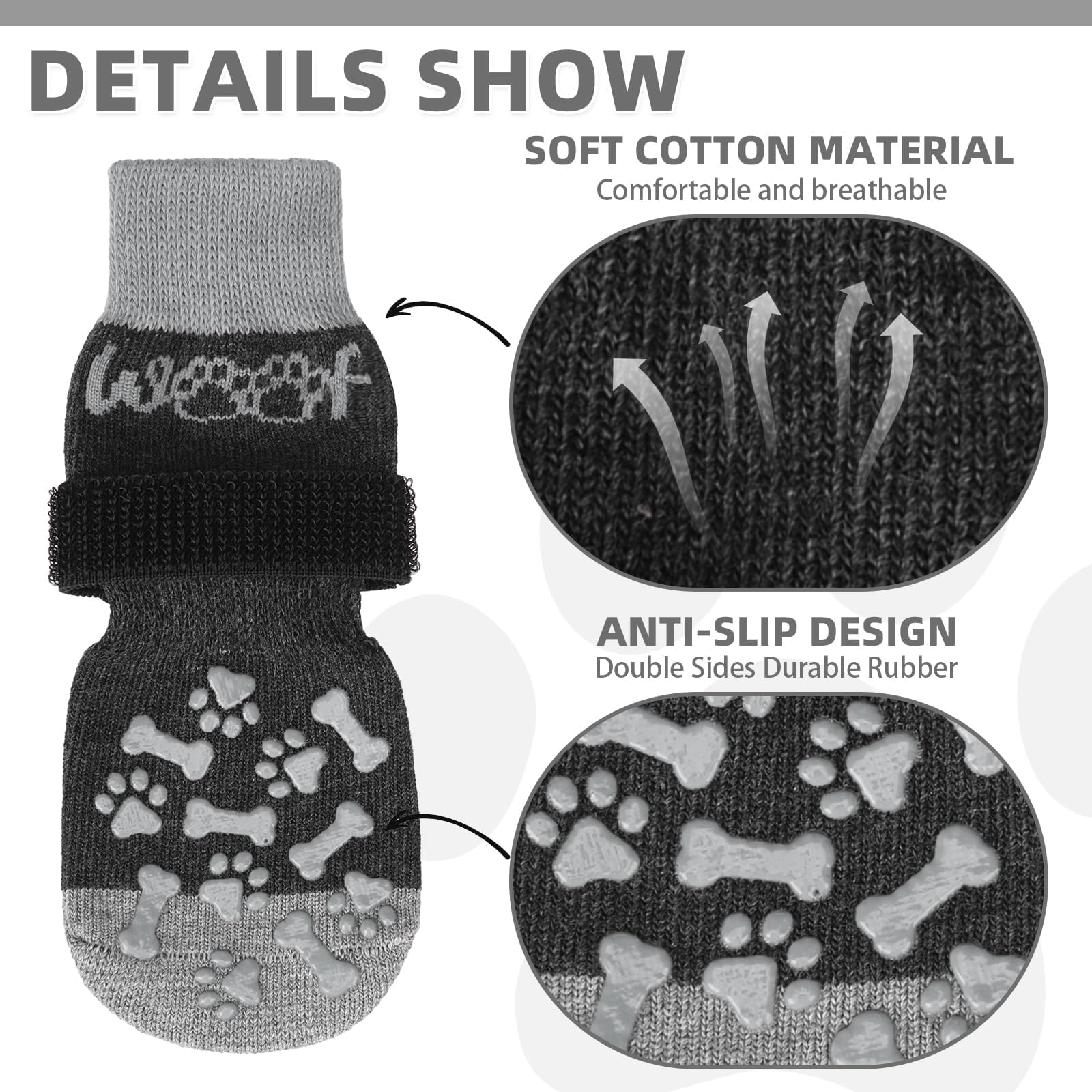 KOOLTAIL double-sided grip enhances traction on smooth surfaces