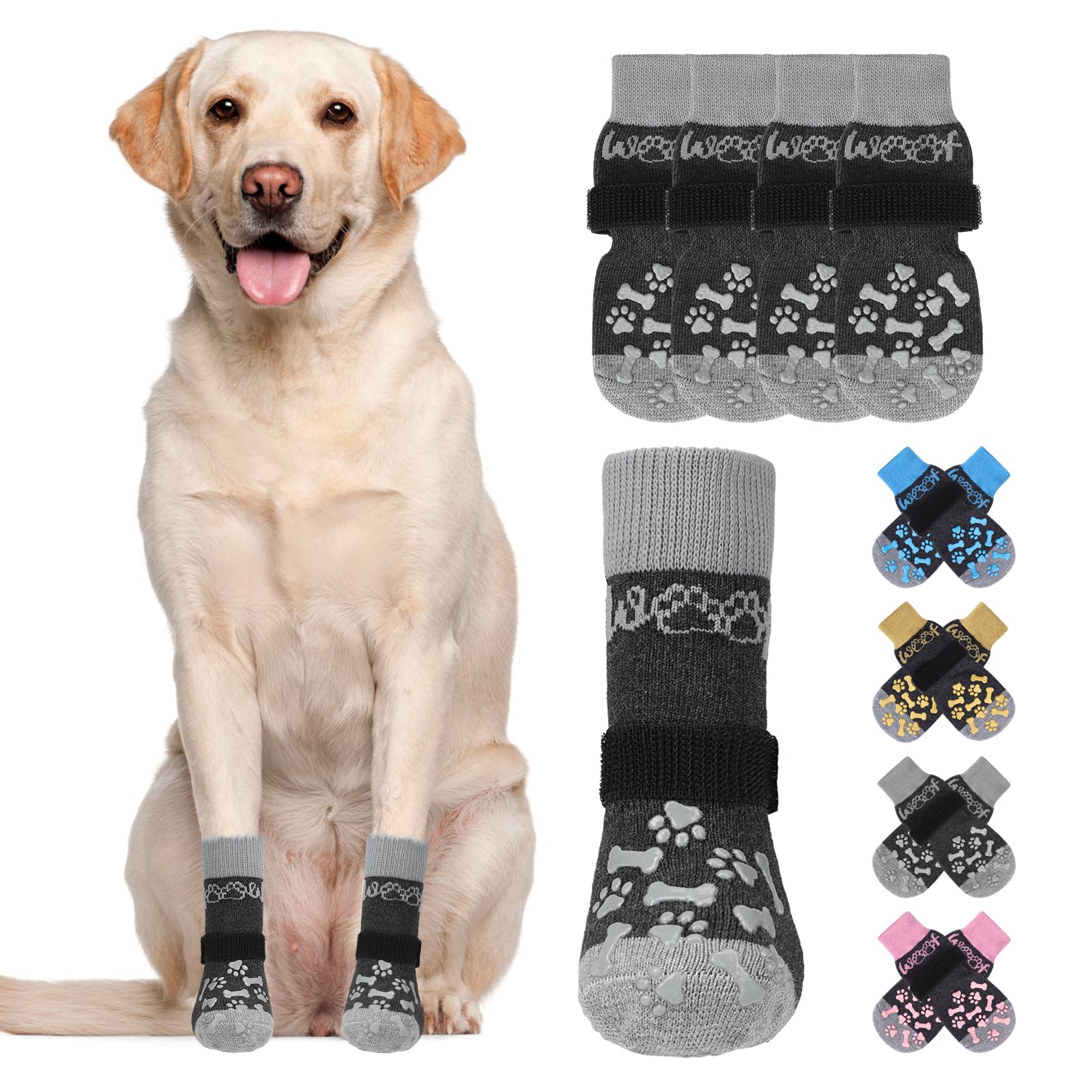 KOOLTAIL dog socks on hot pavement provide non-slip protection