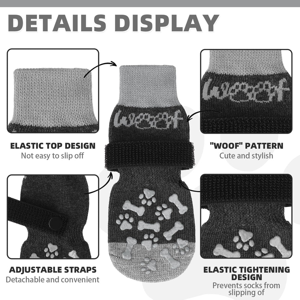 KOOLTAIL soft cotton blend socks cushion paws on cold floors