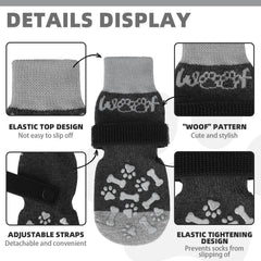 KOOLTAIL soft cotton blend socks cushion paws on cold floors