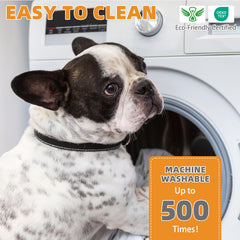 KOOLTAIL soft four-layer dog pad offers comfort and leak protection.