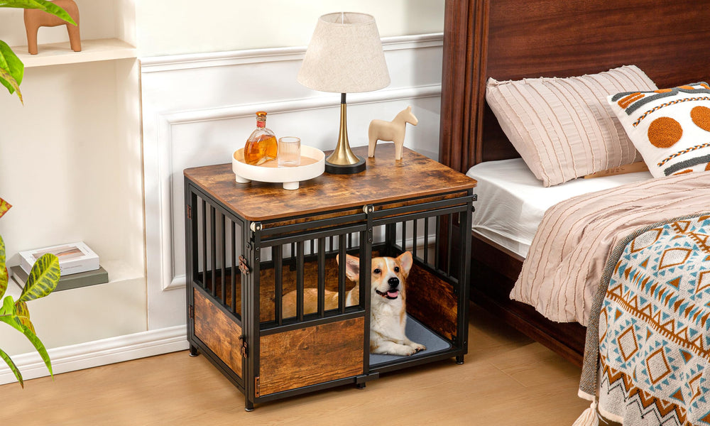 KOOPRO heavy-duty wooden kennel keeps its shape and stability