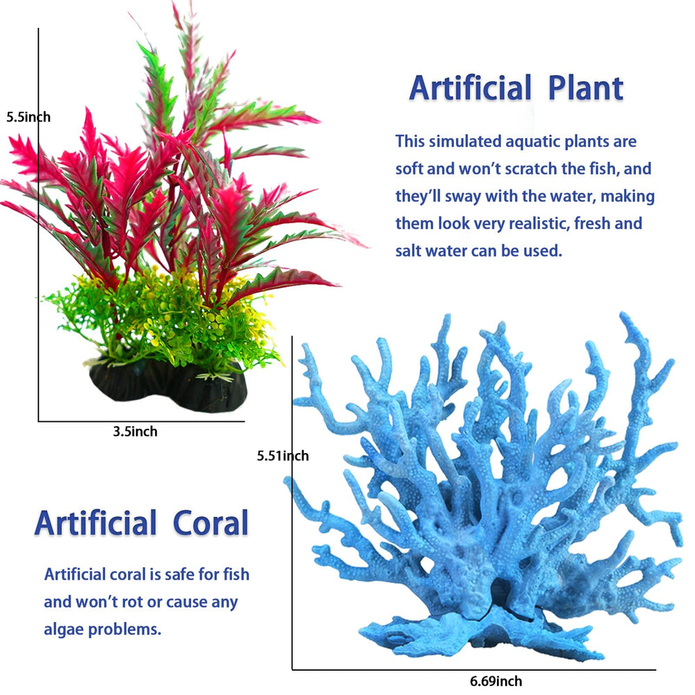 Kooterfun coral reef ornament serves as an attractive focal point
