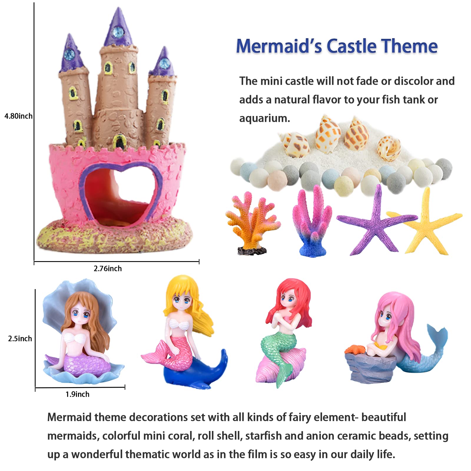 Kooterfun starfish ornaments provide cozy hides and texture