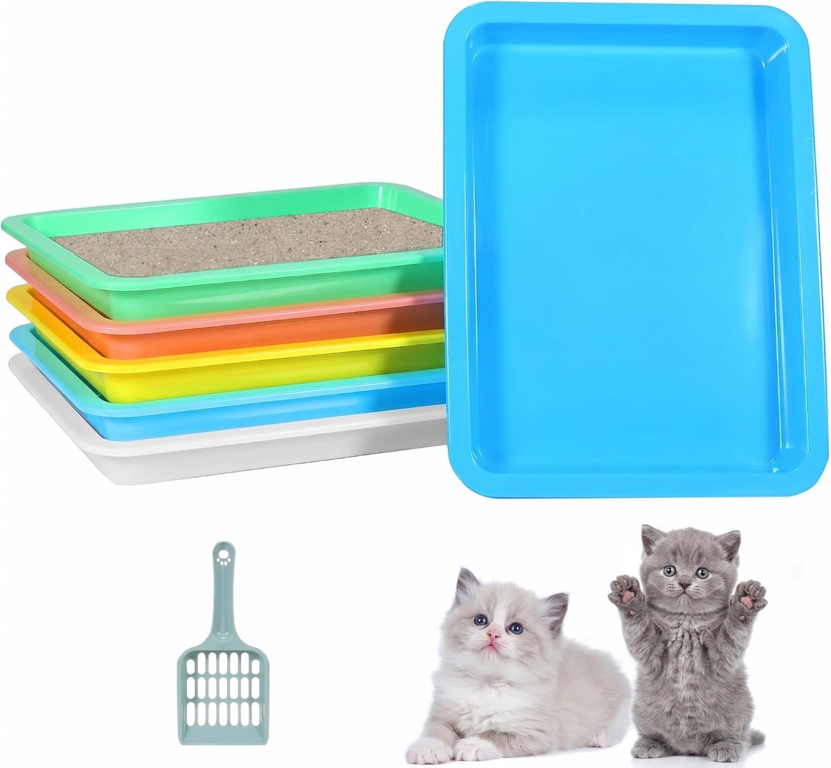 Koparion low-entry kitten litter box design for easy access