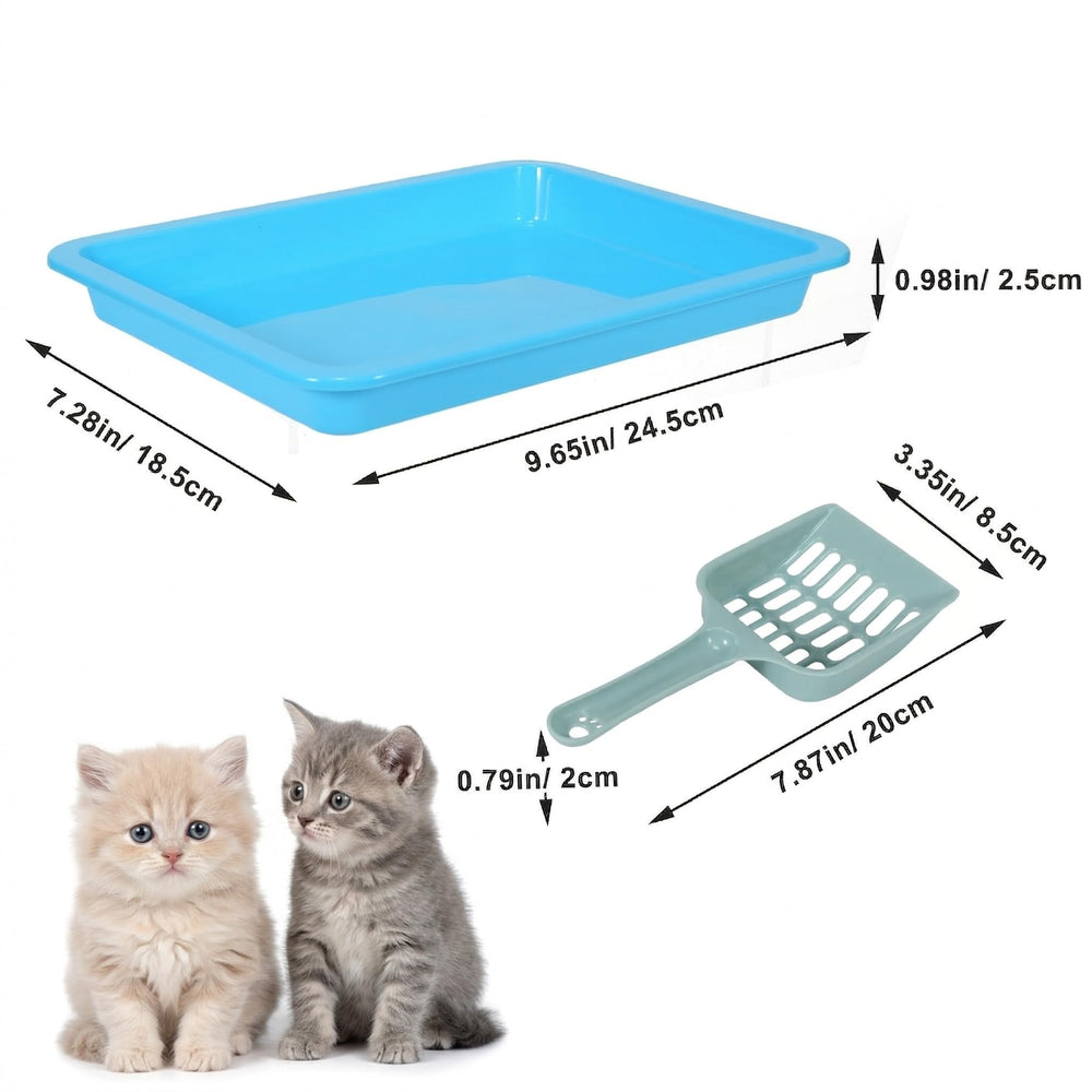 Koparion portable shallow litter pan ideal for travel with small pets