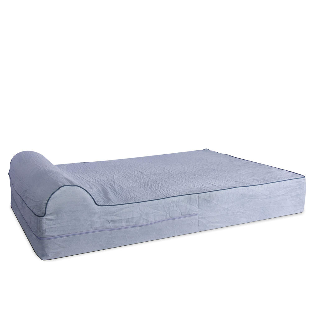 KOPEKS replacement cover in grey for XL jumbo memory foam bed, easy to swap.