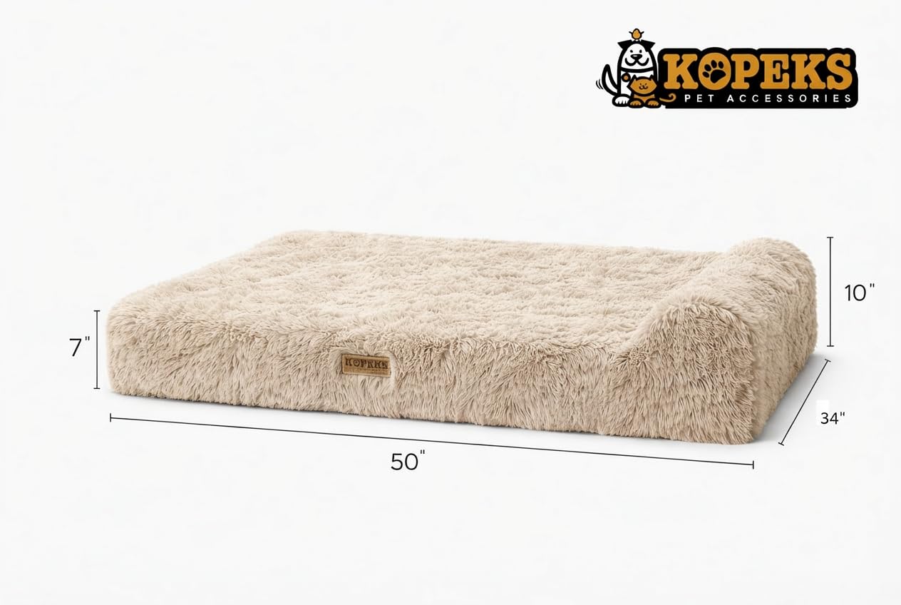 KOPEKS hypoallergenic memory foam bed is gentle for sensitive dogs
