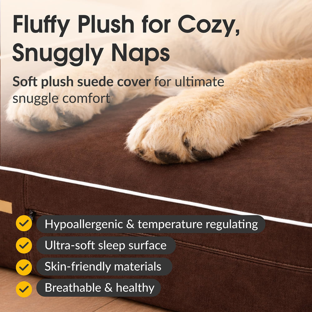 KOPEKS removable suede cover; durable and machine-washable for easy cleaning