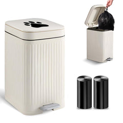 Kopuncare dog poop trash can with outdoor pedal lid for hands-free disposal