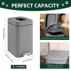 Kopuncare dog waste bin with foot pedal for hands-free disposal.