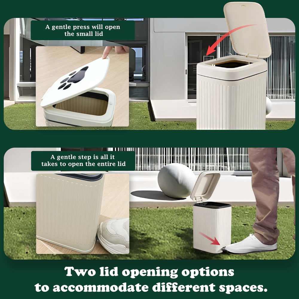 Kopuncare indoor-outdoor waste bin suitable for gardens and entryways