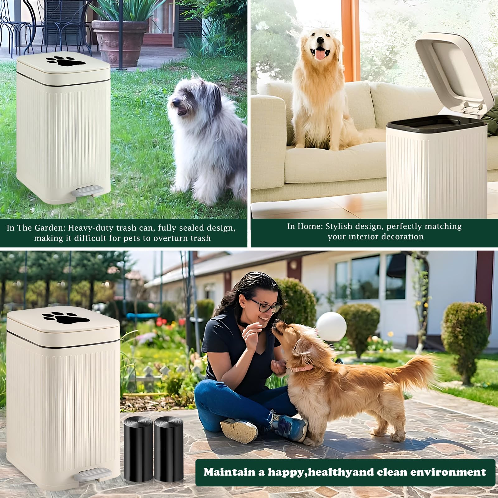 Kopuncare pedal lid bin enables clean disposal without bending