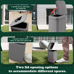 Kopuncare sealed lid minimizes odors while keeping contents private.