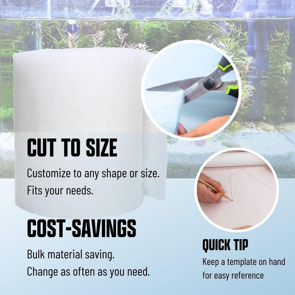 Koral Filters media pad dye free version for safe tank filtration.