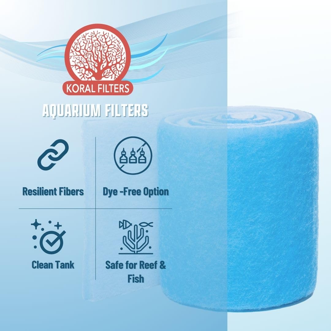 Koral Filters media pad roll—durable non-toxic material for aquarium conditions