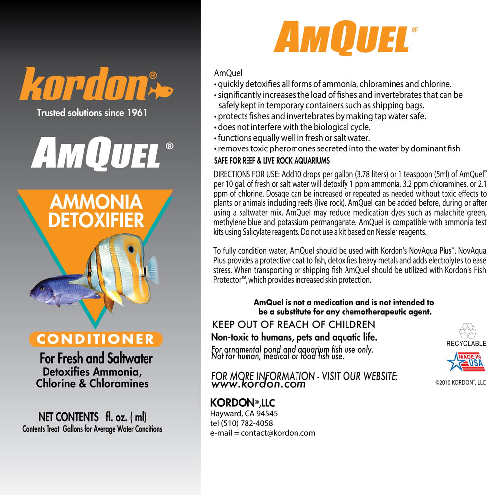 Kordon AmQuel in use helps stabilize water quality during routine maintenance.