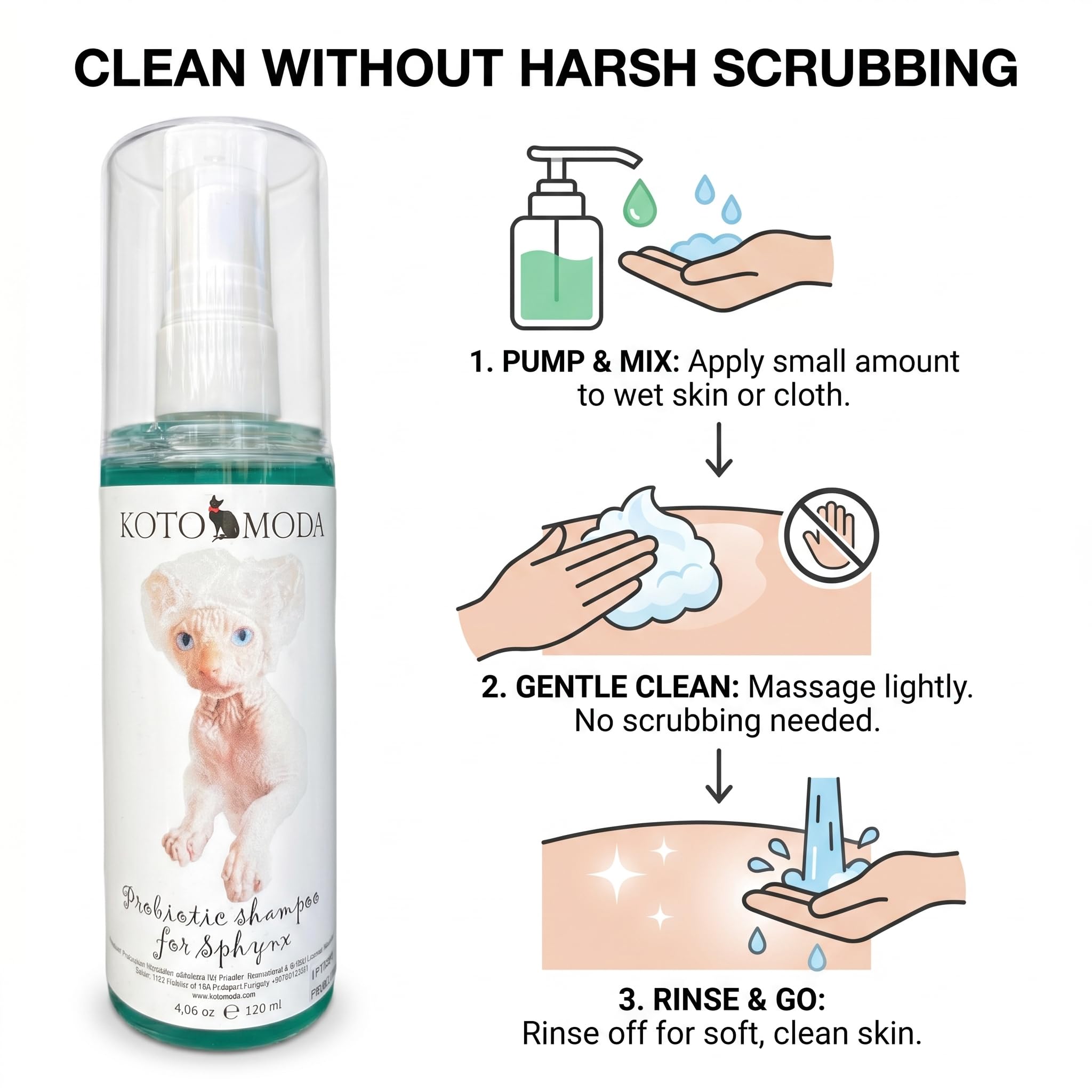 Kotomoda probiotic shampoo foamy lather ready for sensitive-skin routine