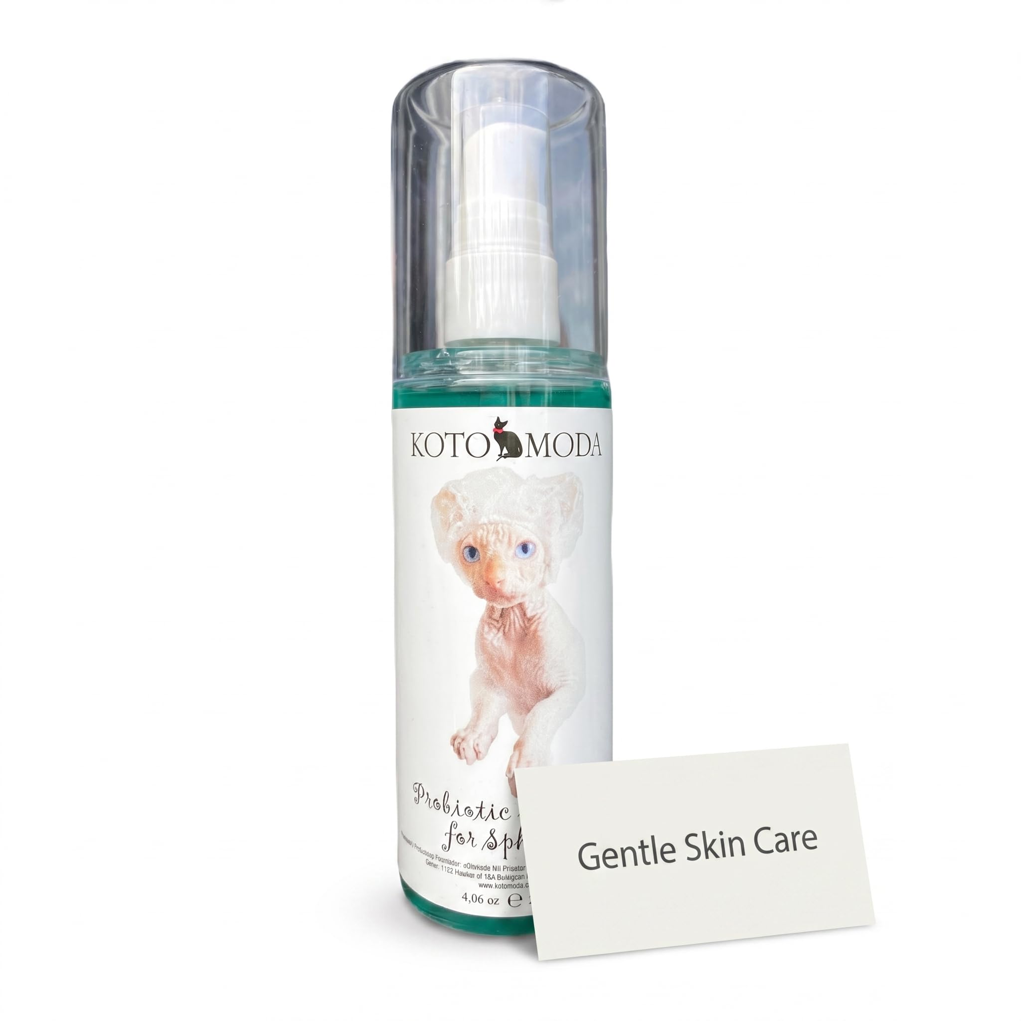 Kotomoda probiotic shampoo label closeup showing fragrance-free formula
