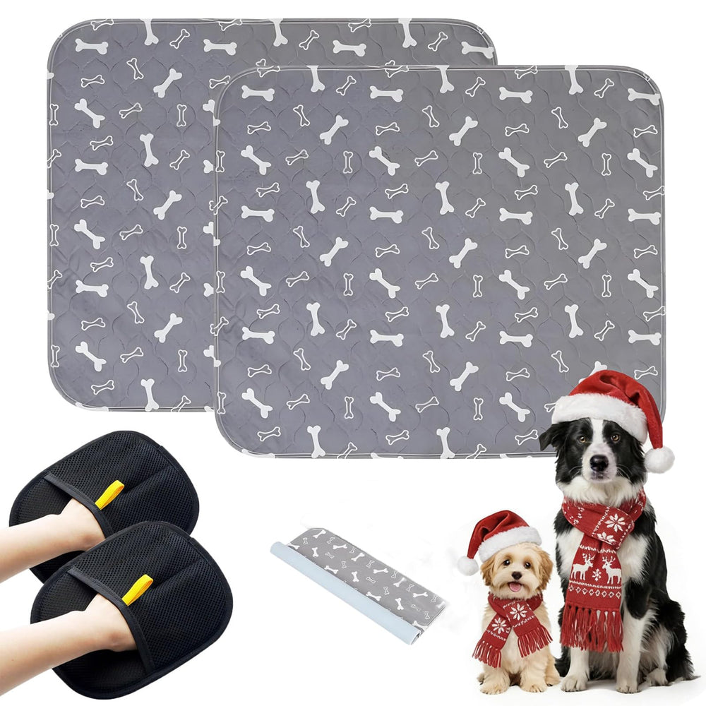 kovziorx 2pc puppy pads packaging highlights reusable, durable protection.