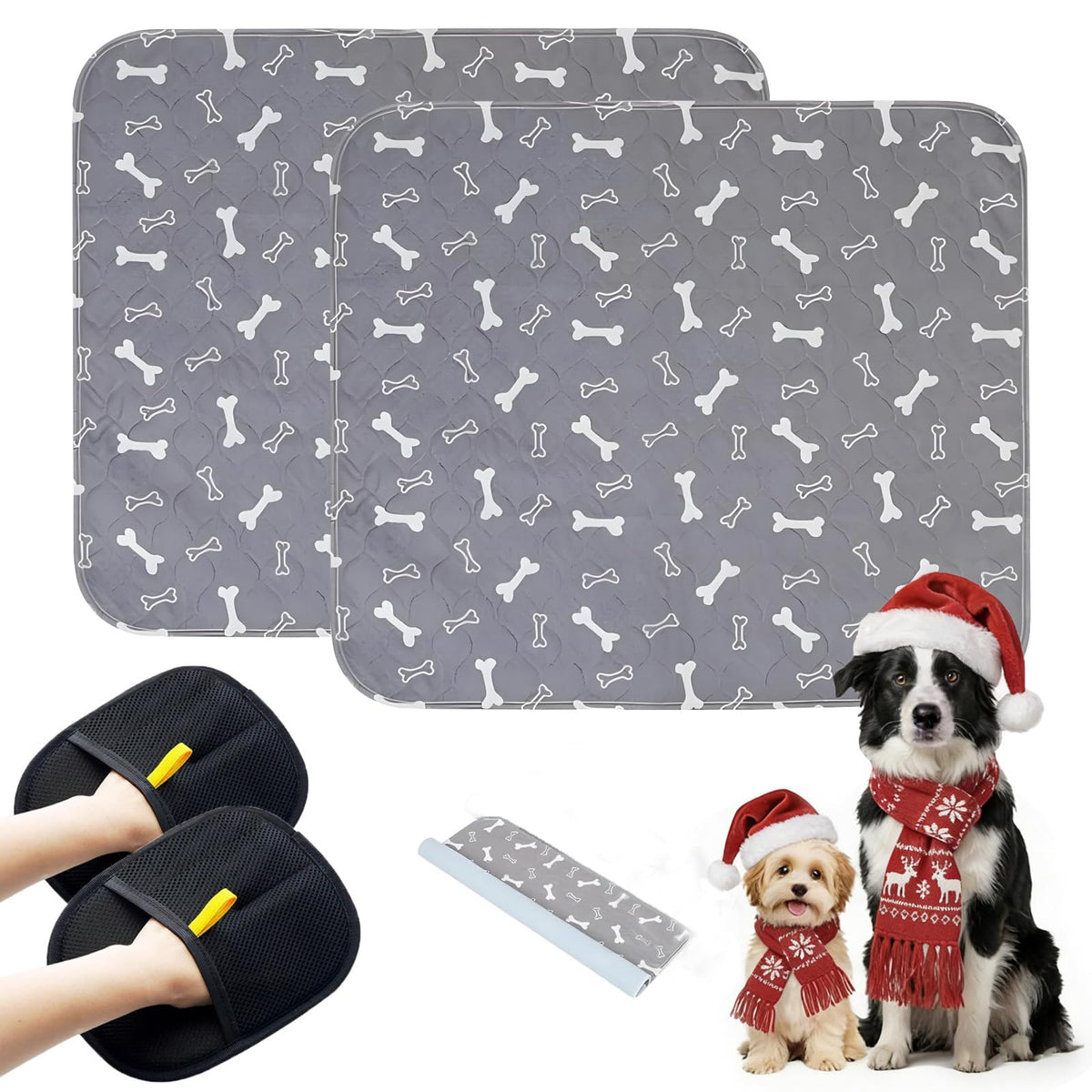 kovziorx 2pc puppy pee pad with pheromones pack setup for training.
