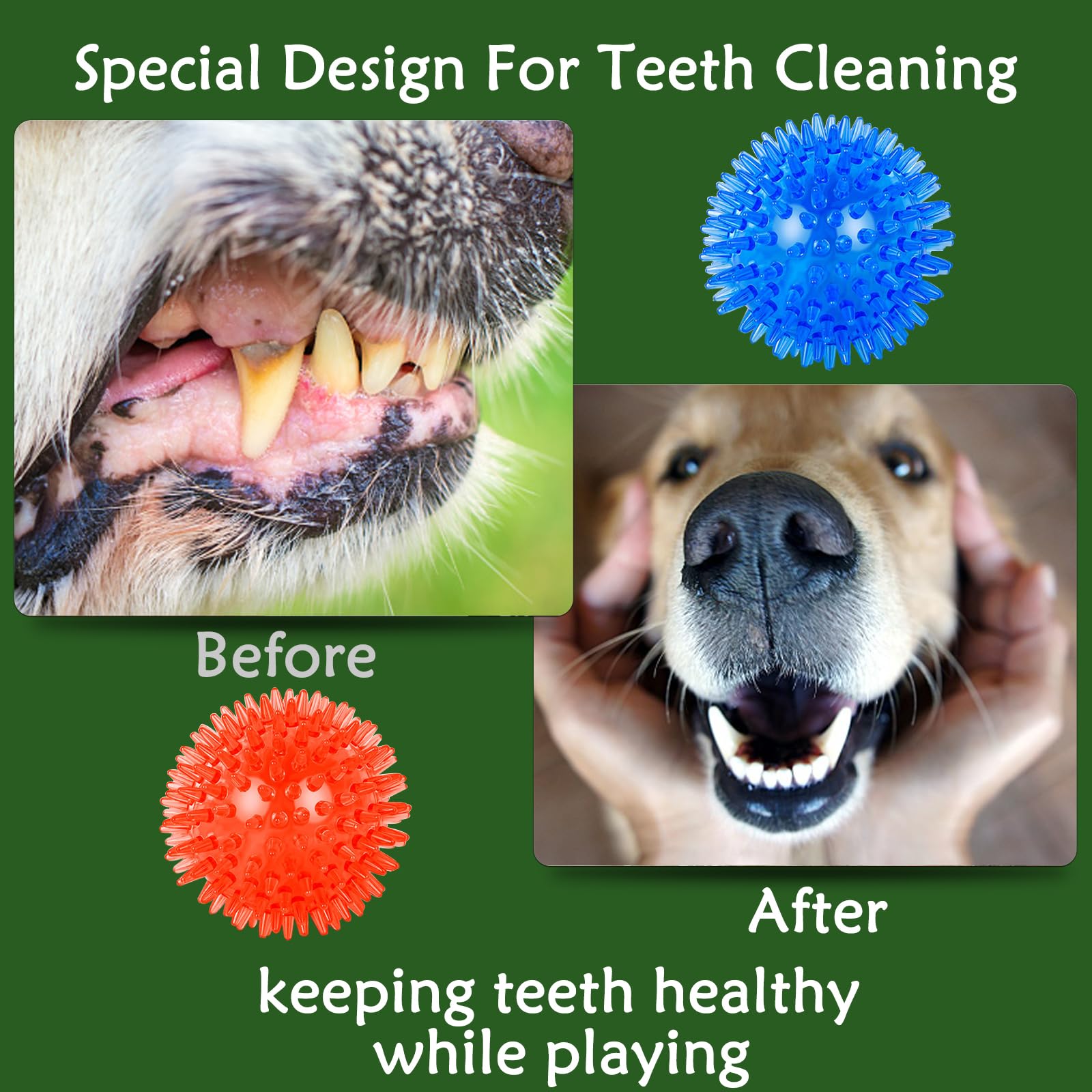 Koyukuk treat-dispensing ball promotes puzzle play and slow feeding for small dogs.
