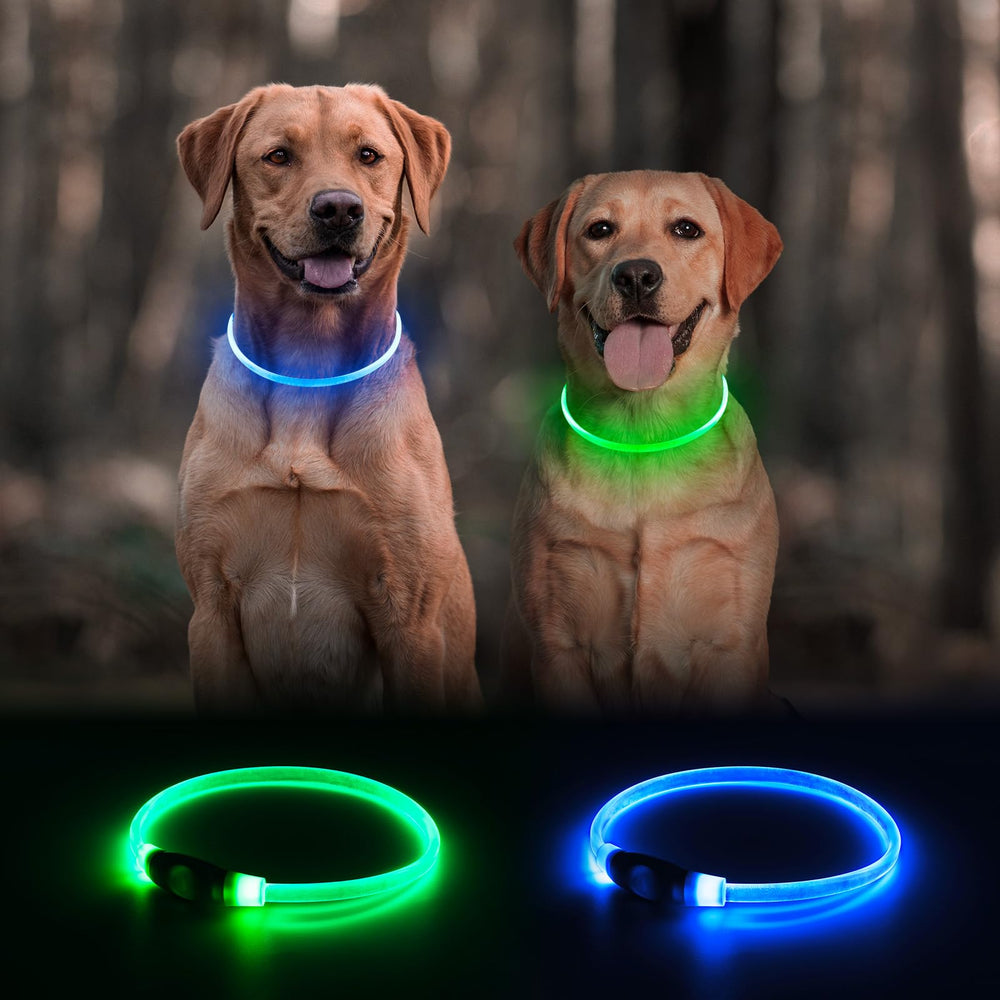 Kpuplol LED dog collar for night walks keeps your pet visible in low light